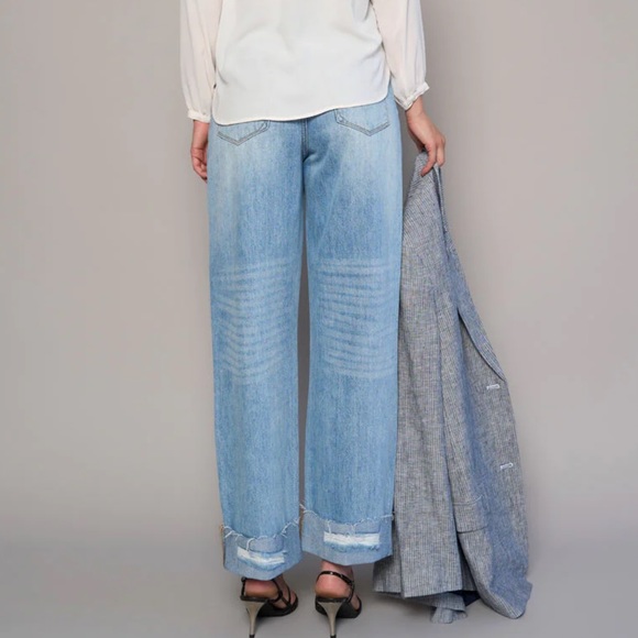 Free Nation Insane Gene Crossover Waist Straight Leg denim jeans - Picture 5 of 12